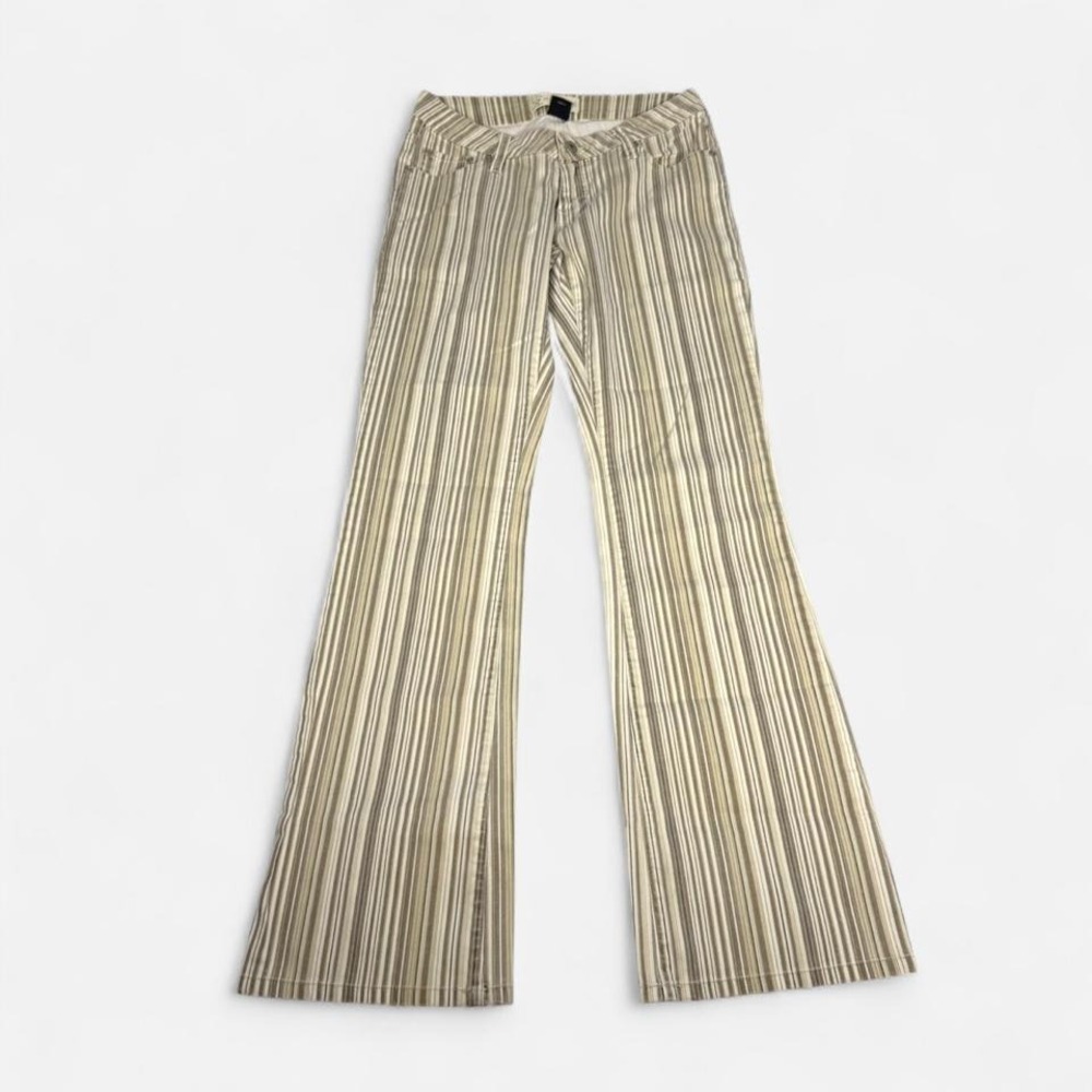 Vintage y2k Arizona brown pinstriped low rise flared pants